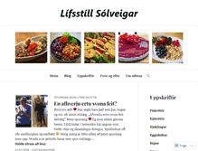Tablet Screenshot of lifsstillsolveigar.com